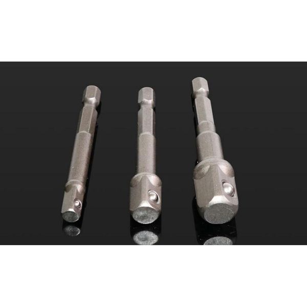 

3pcs hex shank drive power drill bit socket wrench adapter electric screwdriver handle extension jlldce home003