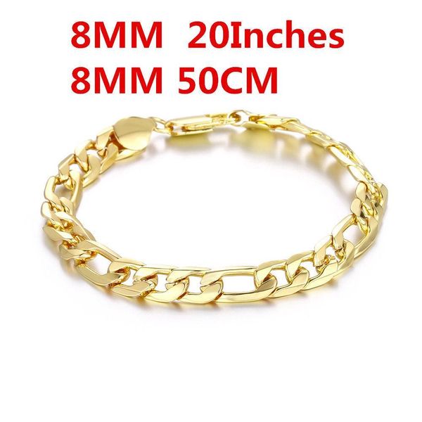 

hip hop rock 8mm 20inches gold color chain necklace for men women classic vintage male party cuban chain choker collier homme h bbyajw, Silver