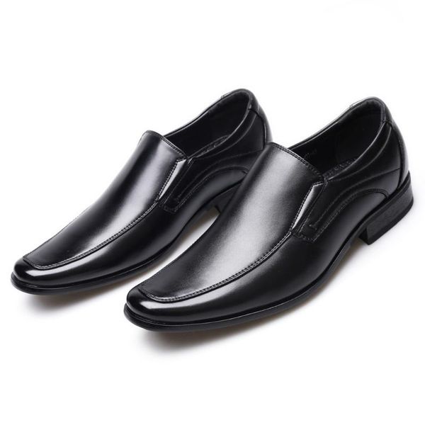 

whoholl oxford shoes for men dress shoes men formal pointed toe business wedding h236, Black