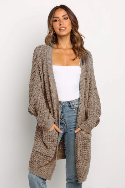 

long sweater cardigan women casual long sleeve knitted cardigans warm autumn winter green womans clothes fall 2020 fashion, White;black