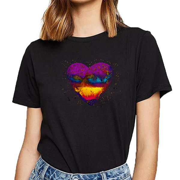 

топы футболка женщины радуга любовь hip hop урожай хлопка женский tshirt спорта толстовка с капюшоном толстовка