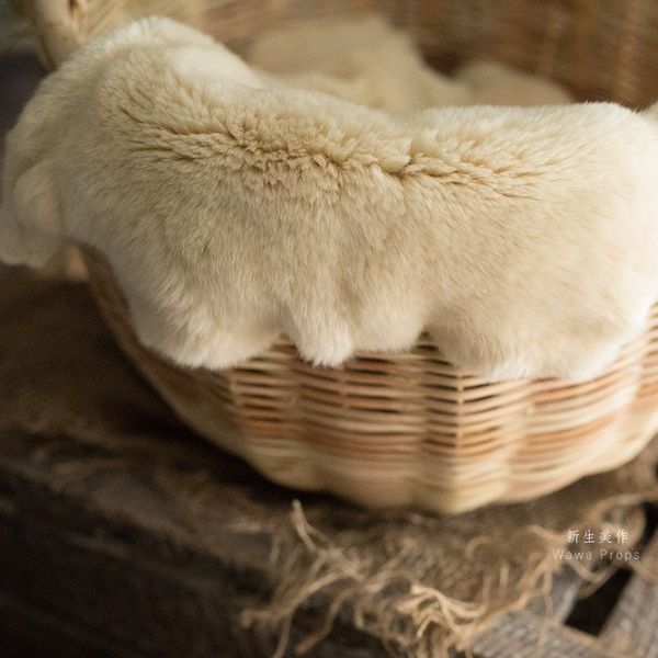 

baby props for pgraphy soft natural fur irregular colorful fur blanket studio shoots p prop accessories flokati newborn y201009