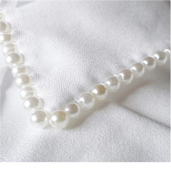 

product name: white vintage pearl fake collar shirt 2020 vintage necktie false collar female fake kragen fake collar w jllqgl, Blue;red