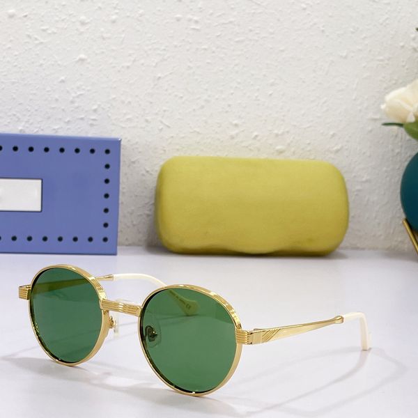 

luxury designer sunglasses for men and women summer style anti-ultraviolet retro plate full round frame fashion punk style sun glasses eyegl, White;black