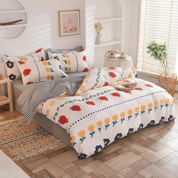 

bedding sets arrived bohemian style set 2/3/4/5pcs (duvet cover + bed flat sheet pillow case) single full  king family1