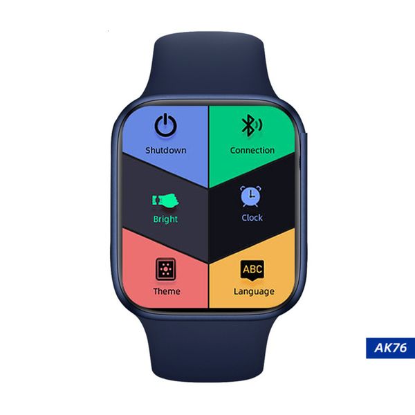 

ak76 1.75 "heart rate blood prsure game sport watch bluetooth call smart braceletbgt