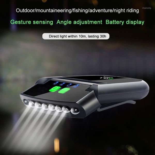

bike lights gesture sensor led headlamp head light torch fishing night ride camping hiking light1