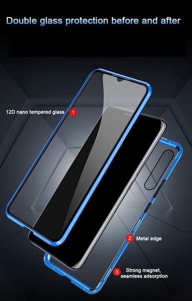 

metal magnetic double side glass phone case for xiaomi redmi 8 8a note 8 7 k20 pro phone cover for mi 9 9 jllfst net_store