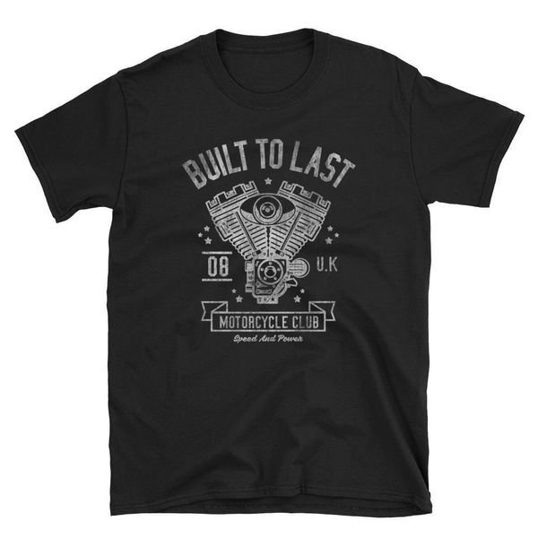 

sport 2019 new mens built to last retro vintage inspired motorcyle biker garage men's t-shirt tee shirts