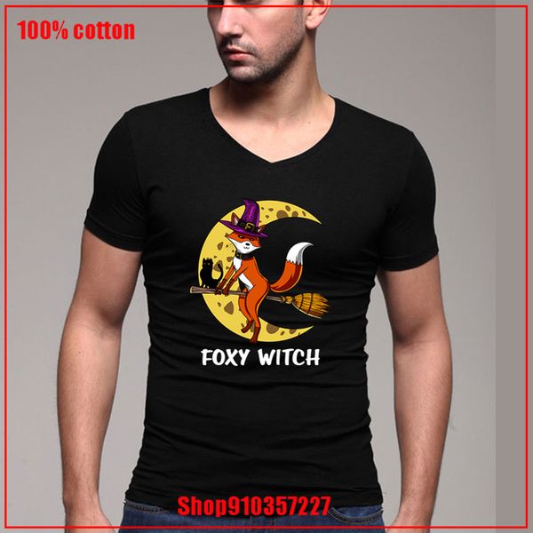 

foxy halloween v neck t shirt eu size soft tee man plus size t shirt streetwear teenage sport hooded sweatshirt hoodie