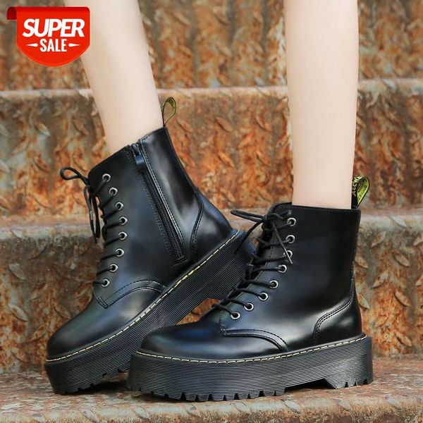 

2019 boots women shoes for winter boots waterproof warmer woman casual quality leather botas mujer female ankle #jh1p, Black