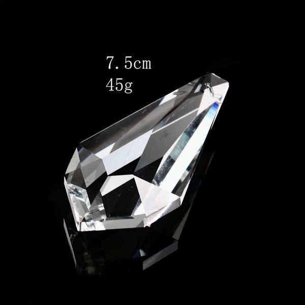 

75mm diamond faceted crystal prism lamp chandelier decor cut glass pendant diy suncatcher glass art hanging decor arrow lance h jllosf