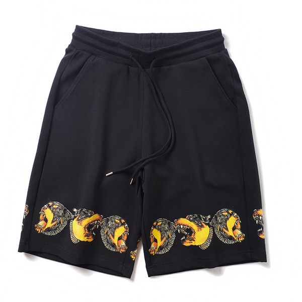 

2021 high luxury new comfortable man classic dog striped skateboard street cotton shorts # n343 qgkf, White;black