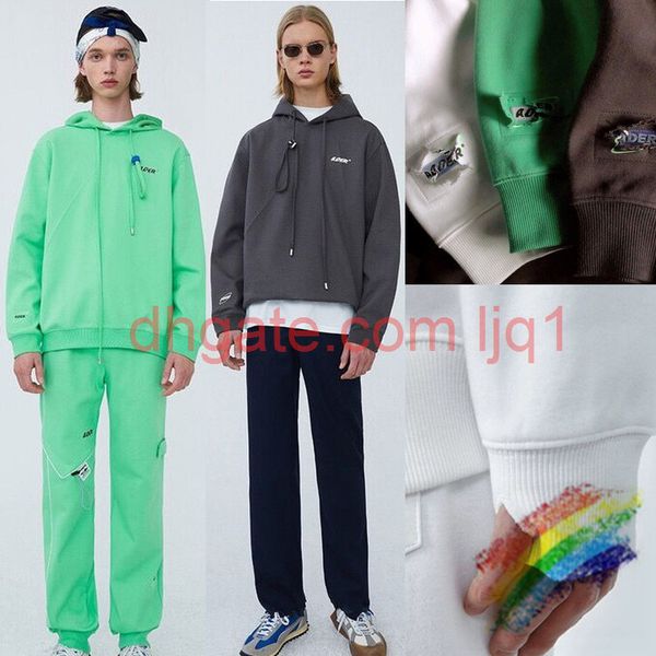 

hoodie men women 1 green white pullover korean oversize sweatshirts, Black