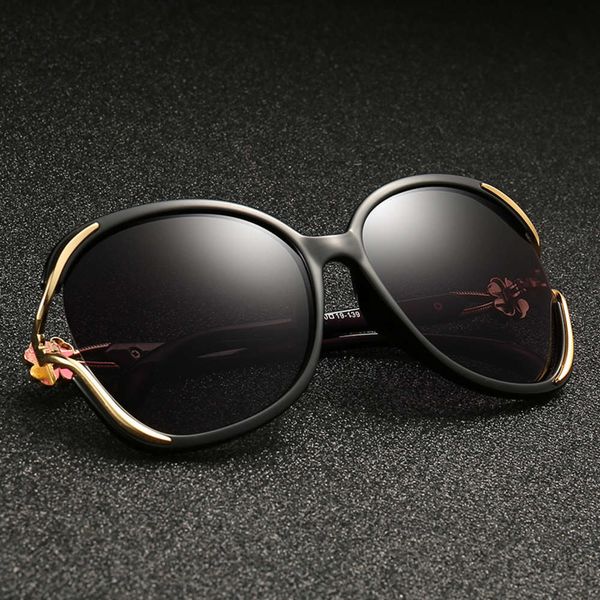 

face 2020 new polarizing sunglasses round women's sunglasses women's fashion glasses korean eyes women's uv protection, White;black