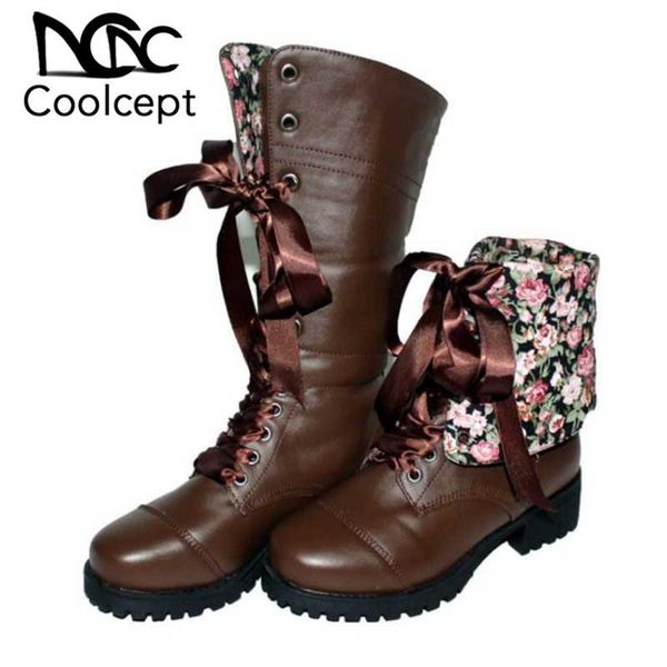 

gladiator new women half short boots cross tied winter shoes for women european style flower keep warm flats boots size 33-44, Black