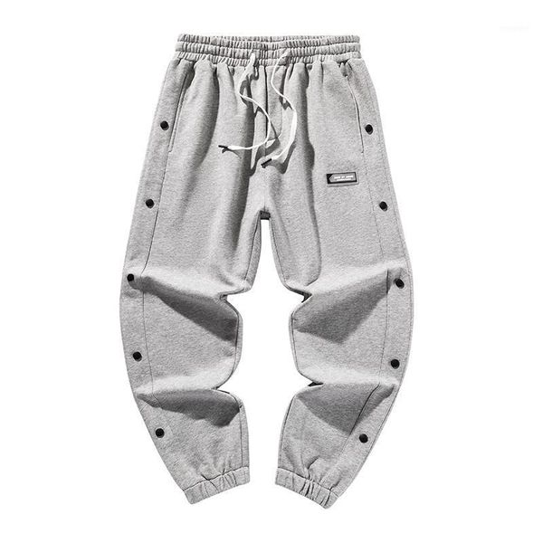 

mens winter pants men 2020 new warm korean baggy street haren ninth pants jogging casual jogger for men1, Black
