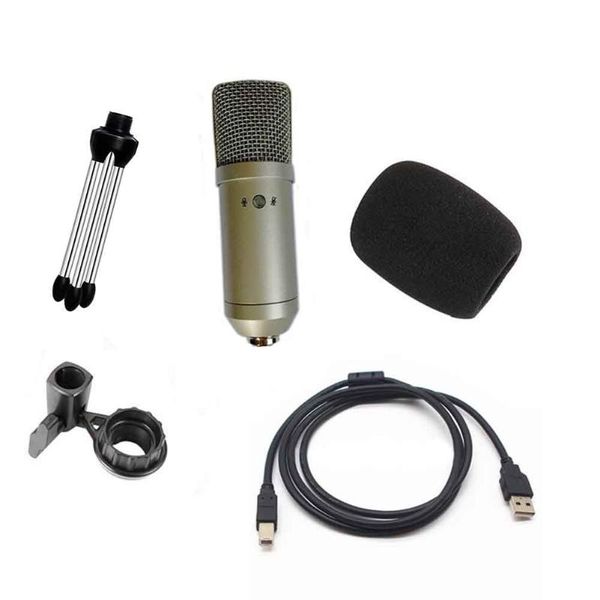 

universal singing condenser microphone online chatting portable playing games for mobile computer aluminum alloy usb wired