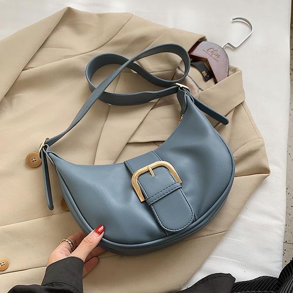 

пряжка малой кожи pu crossbody сумка для плеча женщины 2020 trending сумки конструктора женщин руки сумка