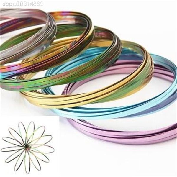 

9 colors toys arm toy flow rings kinetic spring bracelet science educational sensory interactive cool cca9279 50pcs