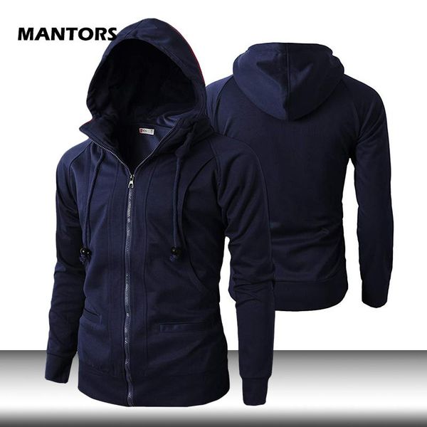 

men's sweatshirt spring autumn solid hoodies slim fit turtleneck hoodie streetwear hip hop men hooded sweatshirt coat sportswear, Black