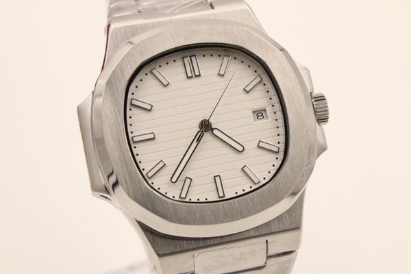 

automatic movement men watch glass back white face sapphire crystal 316 stainless band watch, Slivery;brown