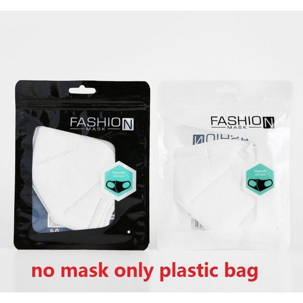 

transparent black white dustproof packaging bag for child face mask fashion pacakging bags 15*19cm op jllfqj mxyard