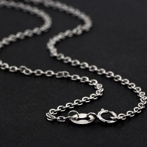 

gagafeel 100% real 925 sterling silver necklace women men jewelry o shape chains necklaces for diy charm pendants dropshipping