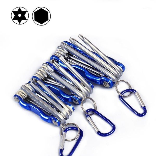 

folded hexagon hex key wrench set inch allen key wrench hexagonal screwdriver metric plum inside the hexagonal hand tools1