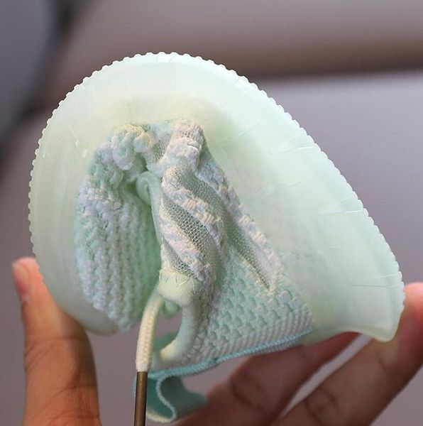 

children led sport shoes luminous fashion breathable kids boys net shoes girls sneakers with light running shoes jllsuo bdetrade, Black