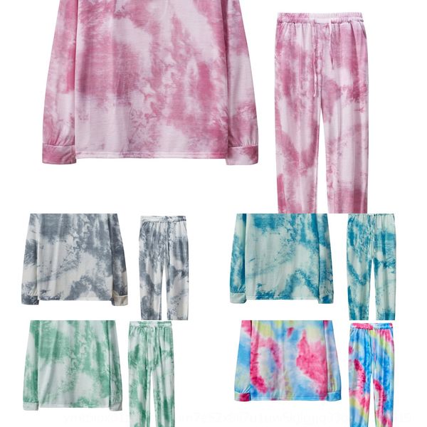 

af8ab wear 2020 winter women's round neck leisure long sleeve women's suit 2020 set sports suit, Black