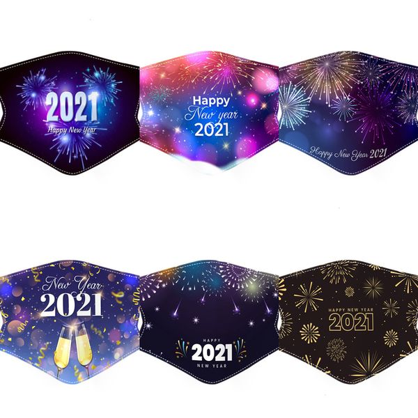 

ulhi3u designer new yesars fashion print firworks 2021 man woman masks dust pm2.5 reusable adjustable mask 2 n