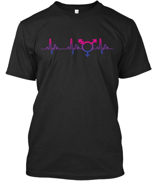 

sport 2019 fashion summer cool funny t-shirt bisexual heart beat & tee stylisches tee shirt design