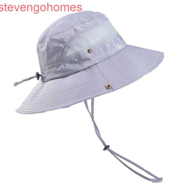 

summer sun breathable hat cycling hat quick drying men's foldable fisherman's hat, Blue;gray