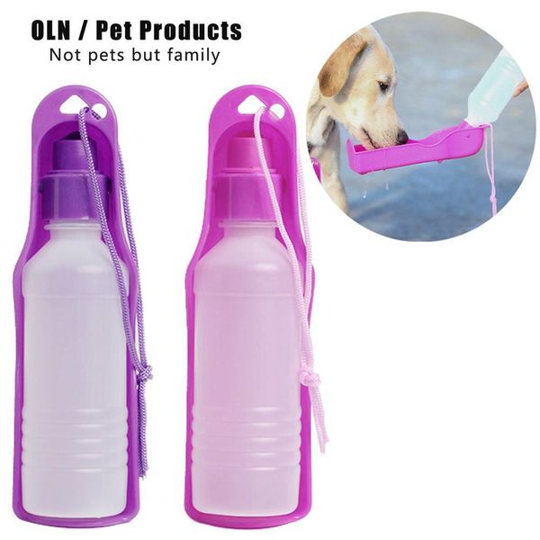 

new hot sale nice 500мл dog путешествие спорт бутылки вода открытого потока питьевой бутылку pet питание портативных бутылки с водой wmtdvj