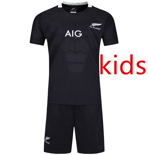 

2019 2020 rugby jerseys kids rugby jersey size 16-26, Black;gray