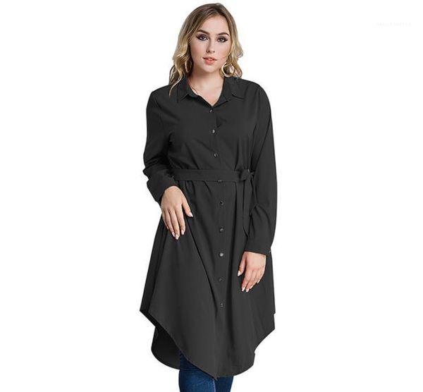 

collar single breasted long sleeved dress middle east women casual shirt dresses muslim malaysia stand, Black;gray
