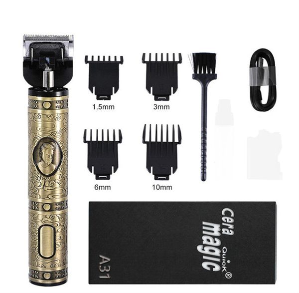 

electric hair clipper men usb rechargeable low noise hair trimmer cutting machine beard shaver trimer barber hair shaving 2020