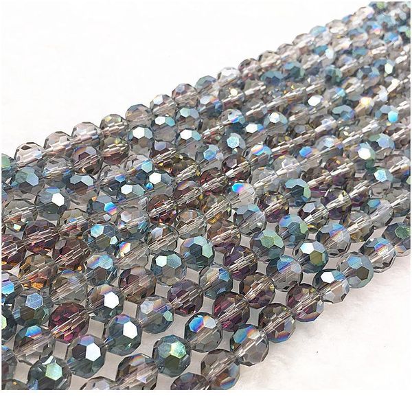 

4-10mm 32 faceted czech glass transparent faceted crystal ball beads spacer beads for jewellery making diy bracelet neck qyllmk