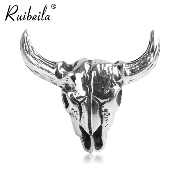 

ruibeila zodiac bull earrings 2021 new men and women pure silver earrings original design, Golden;silver