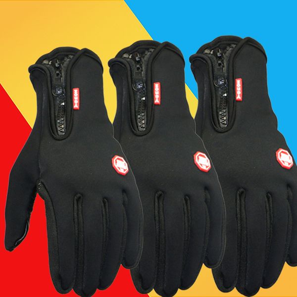 

men women windproof waterproof warm touch screen sport riding hiking motorcycle gloves five fingers glove