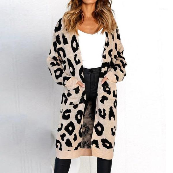 

autumn winter 2018 women's v neck casual sweater female jumper knit printed long cardigan women pull femme cardigans1, White