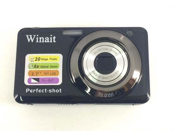 

720p hd digital camera max 20mp pgraphing 8x optical zoom p camera dc-v600 mini dvr camcorder with face&smile detection1