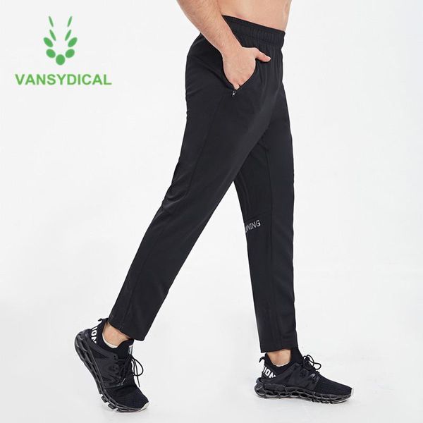 

running pants vansydical men sports loose gym training classic black autumn winter fitness jogging workout sweatpants, Black;blue