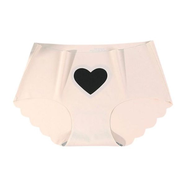

women's panties liva girl women 2021 fashion seamless underwear ladies ice silk thin breathable mid-waist briefs -xl, Black;pink