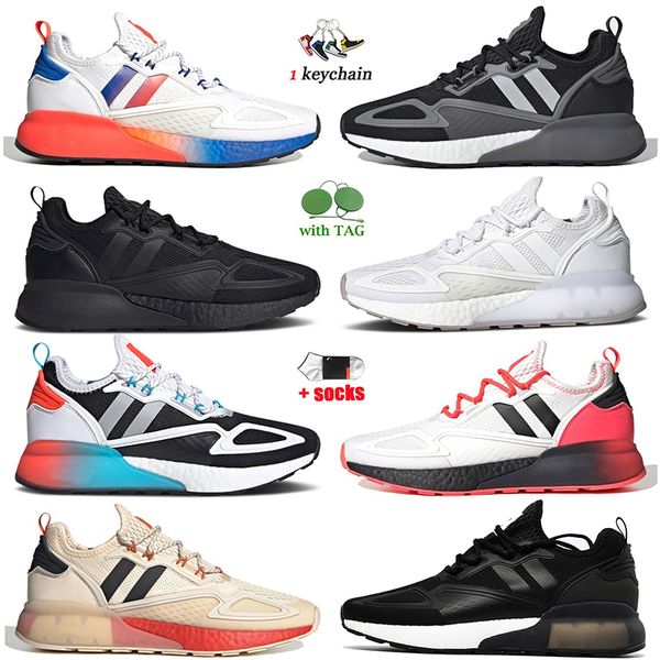 

adds mens women running shoes fashion zk 2k gradient fade sole cloud white solar red blue multi mars exploration solar yellow black halo sil