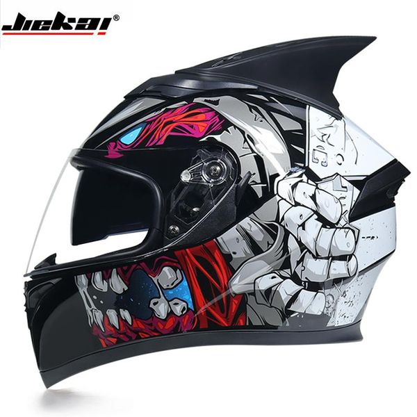 

full professional motorcycle helmet dot has been approved for double-sided motorcycle double lens series
