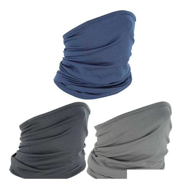 

3pcs windproof tube bandana uv protection face mask outdoor neck protector for hiking cycling (mixed colors, Black