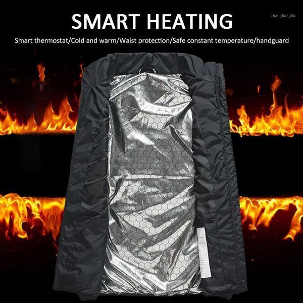 

outdoor t-shirts winter heating vest constant temperature warm heat clothing men women windproof hiking smart thermostat electro-thermal ves, Gray;blue