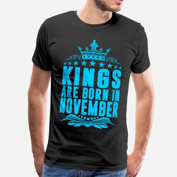 

kings are born in november t shirt fun horror o-neck tracksuit hoodie sweatshirt